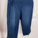 Westbound Woman rybaczki jeansowe Plus Size ciemny denim elastyczne USA 4XL / 48 / 20