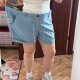 Szorty sonoma Plus Size błękitne bawełniane luźny fason wysoki stan lato Sonoma 6XL / 52 / 24