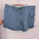 Szorty sonoma Plus Size błękitne bawełniane luźny fason wysoki stan lato Sonoma 6XL / 52 / 24