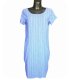 Niebieska Sukienka Letnia Midi 42 44 Len Wiskoza Dress Linen