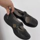 Clarks skórzane półbuty damskie Mary Jane na koturnie, rozmiar 38 (24 cm)