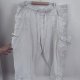 Terra & Sky cargo rybaczki bawełniane damskie Plus Size, białe 5XL / 50 / 22