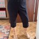 Croft & Barrow capri spodnie bawełniane damskie Plus Size, czarne 4XL / 48 / 20