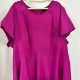 Fuksjowa elegancka bluzka motylkowe rękawy Plus Size 9XL / 58 / 30