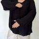 Czarna elegancka bluzka szyfonowa guziki Torrid Plus Size 8XL / 56 / 28