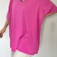 Różowy T-shirt oversize dekolt V Lane Bryant Plus Size 9XL / 58 / 30