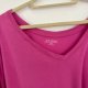 Różowy T-shirt oversize dekolt V Lane Bryant Plus Size 9XL / 58 / 30