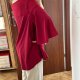 Bordowa elegancka tunika z szerokimi rękawami • ok. EU 56–60 • 6XL–8XL