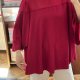 Bordowa elegancka tunika z szerokimi rękawami • ok. EU 56–60 • 6XL–8XL