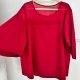 Bordowa elegancka tunika z szerokimi rękawami • ok. EU 56–60 • 6XL–8XL
