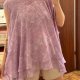 Lawendowa szyfonowa tunika paisley • Lane Bryant • EU 62–66 • 8XL–10XL
