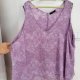 Lawendowa szyfonowa tunika paisley • Lane Bryant • EU 62–66 • 8XL–10XL