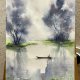 Medytacyjny relaks. Akwarela 21*30 cm