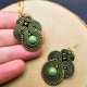 Oliwkowe kolczyki sutasz