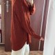 Gloria faded  Bluzka Oversize Bordowa 4XL–5XL / 56–58 / 26–28