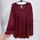 Gloria faded  Bluzka Oversize Bordowa 4XL–5XL / 56–58 / 26–28