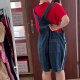 Vintage jeansowe ogrodniczki L.A. Blues denim / EU 54–56 / 5XL 100% bawełna