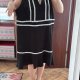Sukienka Nanette Lepore czarna z białym haftem 6XL / EU 56–58 NOWA z metką