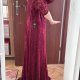 Elegancka koronkowa suknia maxi Torrid bordo 6XL / EU 56–58