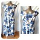 Elegancka Sukienka Jedwab Silk Wzór Kwiaty M L