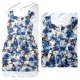 Elegancka Sukienka Jedwab Silk Wzór Kwiaty M L