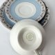 Zestaw śniadaniowy Weisswasser Bavaria Trio filiżanka spodek i talerz porcelana vintage