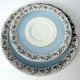 Zestaw śniadaniowy Weisswasser Bavaria Trio filiżanka spodek i talerz porcelana vintage