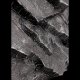Czarny obraz strukturalny 100x70 cm, duży relief 3D w ramie - "Black Monolith"