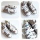 Złote Trampki Converse Vintage 39 40 Skóra Naturalna