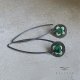 Kolczyki Polne Kwiaty - Malachite & Pastel Green