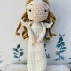 Anioł stróż lalka maskotka szydełkowa handmade