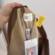Brązowa spódnica z eko-skóry 4XL z wiązaniem Happy Hut Plus Size