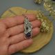 Oryginalny wisiorek ametyst, wire wrapping, stal chirurgiczna