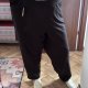 Czarne szerokie spodnie harem / baggy Terra & Sky (32-34W) Plus Size