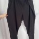 Czarne szerokie spodnie harem / baggy Terra & Sky (32-34W) Plus Size