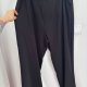 Czarne spodnie Woman Within 30W Plus Size szerokie nogawki