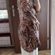 Kolorowa bluzka Ulla Popken 28/30 (58/60) Plus Size wzór liści