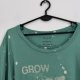 bluzka z długim rękawem bawelniana Plus Size, zielona z napisem Torrid Rozmiar 9XL / 58 / 30