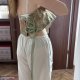 gorset top damski Plus Size, kwiatowy aliula Rozmiar 6XL / 52 / 24