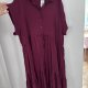 sukienka koszulowa midi Plus Size, bordowa Torrid Rozmiar 8XL / 56 / 28