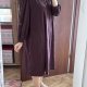 sukienka midi Plus Size 8-9XL bordowa z guzikami J.Jill Rozmiar 9XL / 58 / 30