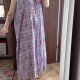 J.Jill sukienka maxi bez rękawów Plus Size wzorzysta 8XL / 56 / 28