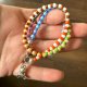 SUMMER VIBE * miś * BOHO * koraliki * ETNO * naszyjnik z misiem * folk * AFRICA