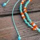 SUMMER VIBE * BOHO * koraliki * ETNO * letni naszyjnik * folk * AFRICA * turkus