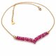 4-elementowy Komplet Biżuterii Fuchsia AB