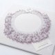 Naszyjnik "LAVENDER FROST - Hand-Woven Bead Collar"