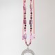 Naszyjnik amulet supełkowany z kamieni "Baba Jaga"