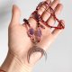 Naszyjnik amulet supełkowany z kamieni "Baba Jaga"
