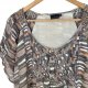 ZOULMATE bluzka tunika plus size wzór luźna 44 XXL