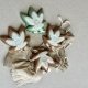 Vintage Wade England Porcelain Leaf Pin Dish ❤ Lata 50-te. XXw.